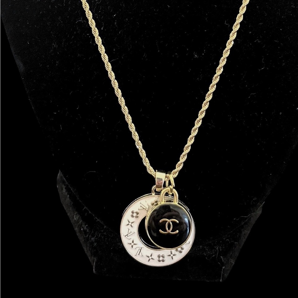 Authentic Louis Vuitton and It’s Friend Two Charm Necklace
